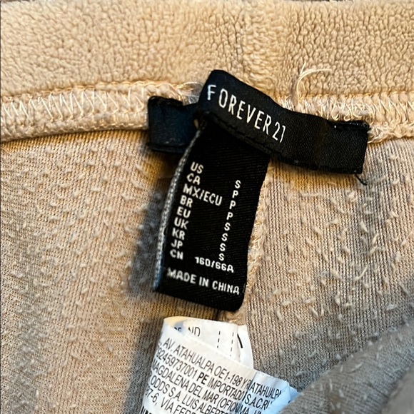 Cozy Beige Fleece Shorts - Picture 3 of 7